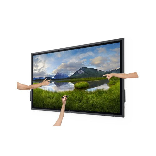 DELL P6524QT Interactive flat panel 163.9 cm (64.5") LCD 350 cd/m² 4K Ultra HD Black Touchscreen