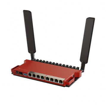 Mikrotik L009UiGS-2HaxD-IN wireless router Gigabit Ethernet Single-band (2.4 GHz) Red