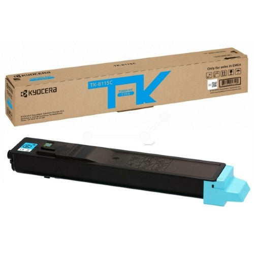 Kyocera 1T02P3CNL0/TK-8115C Toner-kit cyan, 6K pages ISO/IEC 19752 for Kyocera M 8124