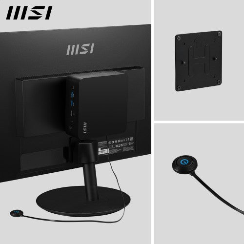 MSI Cubi NUC 1M Intel Core 7 150U Desktop PC, NUC, SFF, Mini Computer, HTPC, (16GB RAM, 1TB Storage, Windows 11 PRO), Intel Graphics/DDR5/Dual ThunderBolt 4/Dual HDMI/Dual LAN/WiFi 6E/BT 5.3/VESA