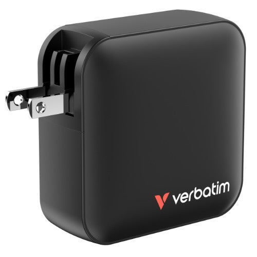 Verbatim Mini GaN Charger 165W 4 Port US plug with EU and UK adaptors