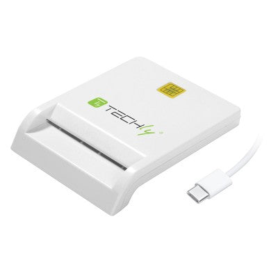 Techly I-CARD-CAM-USB2TYC smart card reader Indoor USB USB 2.0 White