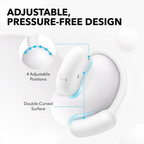 Soundcore AeroFit 2 Headphones Wireless Open-ear Calls/Music/Sport/Everyday Bluetooth White