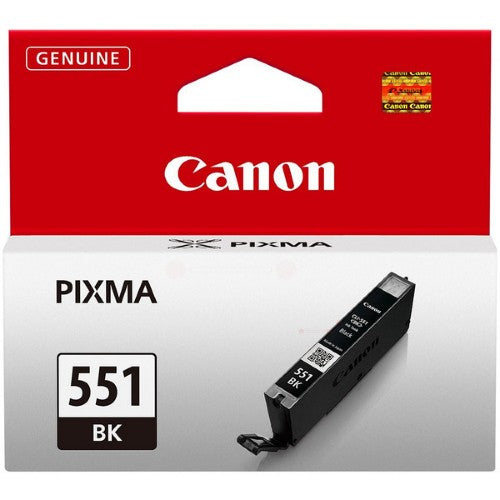 Canon 6508B001/CLI-551BK Ink cartridge black, 1.8K pages ISO/IEC 24711 376 Photos 7ml for Canon Pixma IP 8700/IX 6850/MG 5450/MG 6350/MX 725