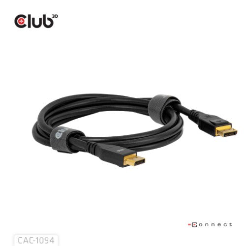 CLUB3D DisplayPort™ 2.1 VESA DP80 Certified Cable 8K240Hz 2m/6.56ft