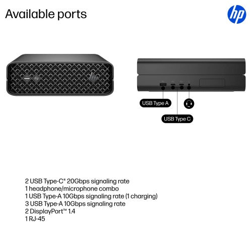 HP Z2 Mini G1i Intel Core Ultra 9 285 32 GB DDR5-SDRAM 1 TB SSD NVIDIA RTX 2000 Ada Windows 11 Pro Mini PC Workstation AI Workstation, AI PC Black
