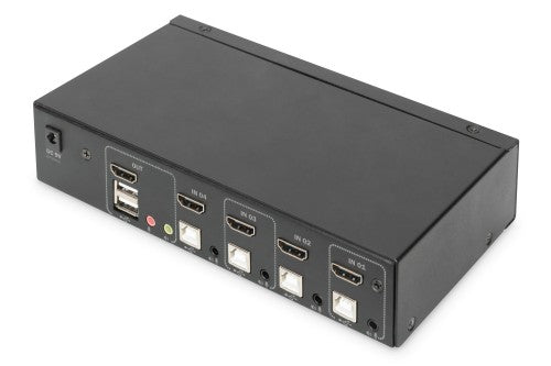 Digitus KVM Switch, 4 Port, Single Display, 4K, HDMI®