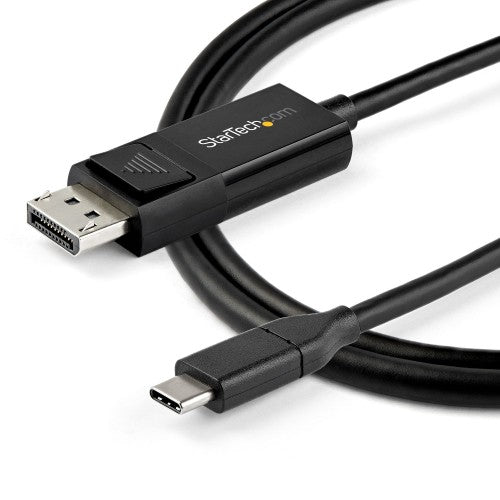 StarTech.com 6ft (2m) USB C to DisplayPort 1.4 Cable 8K 60Hz/4K - Bidirectional DP to USB-C or USB-C to DP Reversible Video Adapter Cable -HBR3/HDR/DSC - USB Type C/TB3 Monitor Cable (CDP2DP142MBD)