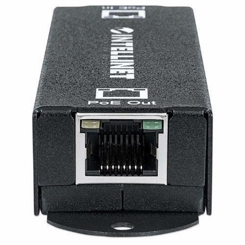 Intellinet Gigabit High-Power PoE+ Extender Repeater, IEEE 802.3at/af Power over Ethernet (PoE+/PoE), metal