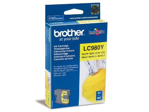 Brother LC-980Y Ink cartridge yellow, 260 pages ISO/IEC 24711 5.5ml for Brother DCP 145 C