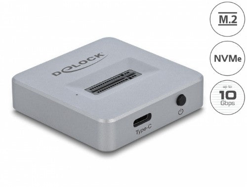 DeLOCK M.2 Docking Station for M.2 NVMe PCIe SSD with USB Type-C female