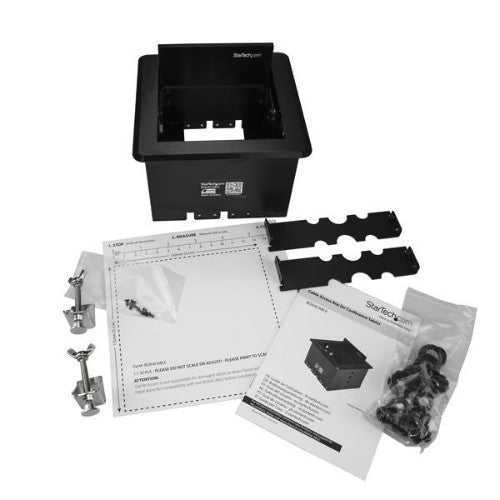 StarTech.com Conference Table Cable Management Box - Table Top - Conference Room AV - Conference Table Connectivity Box