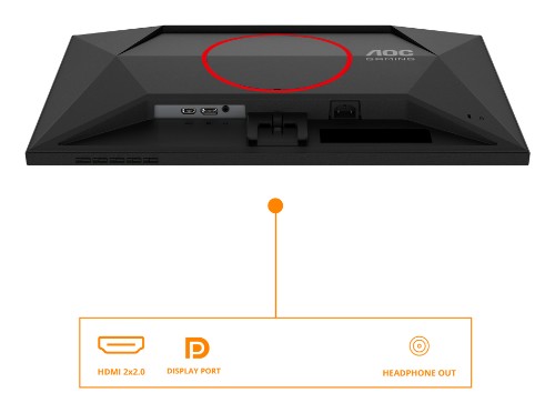 AOC G4 24G4HRE computer monitor 60.5 cm (23.8") 1920 x 1080 pixels Full HD LED Black, Red