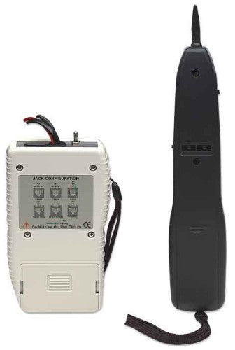 Intellinet Net Toner and Probe Kit, Tone Generator, Tests datacom, telecom, security, video, and audio networks, Two position switch for single or multi-tone signal, Carry pouch