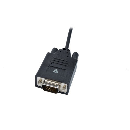 V7 V7UCVGA-2M video cable adapter VGA (D-Sub) USB Type-C Black