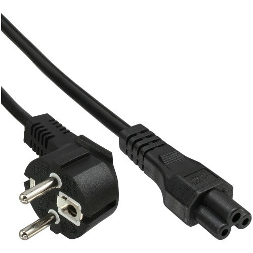InLine B-16657D power cable Black 2 m Power plug type F IEC C5