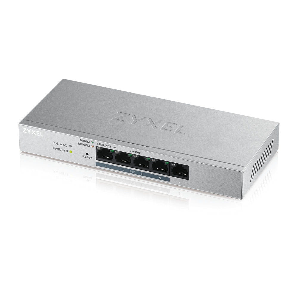 Zyxel GS1200-5HP v2 Managed Gigabit Ethernet (10/100/1000) Power over Ethernet (PoE) Grey