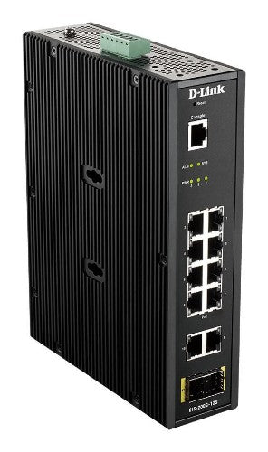 D-Link 12-Port L2 Industrial Smart Managed Switch with 10 x 1GBaseT(X) & 2 x SFP