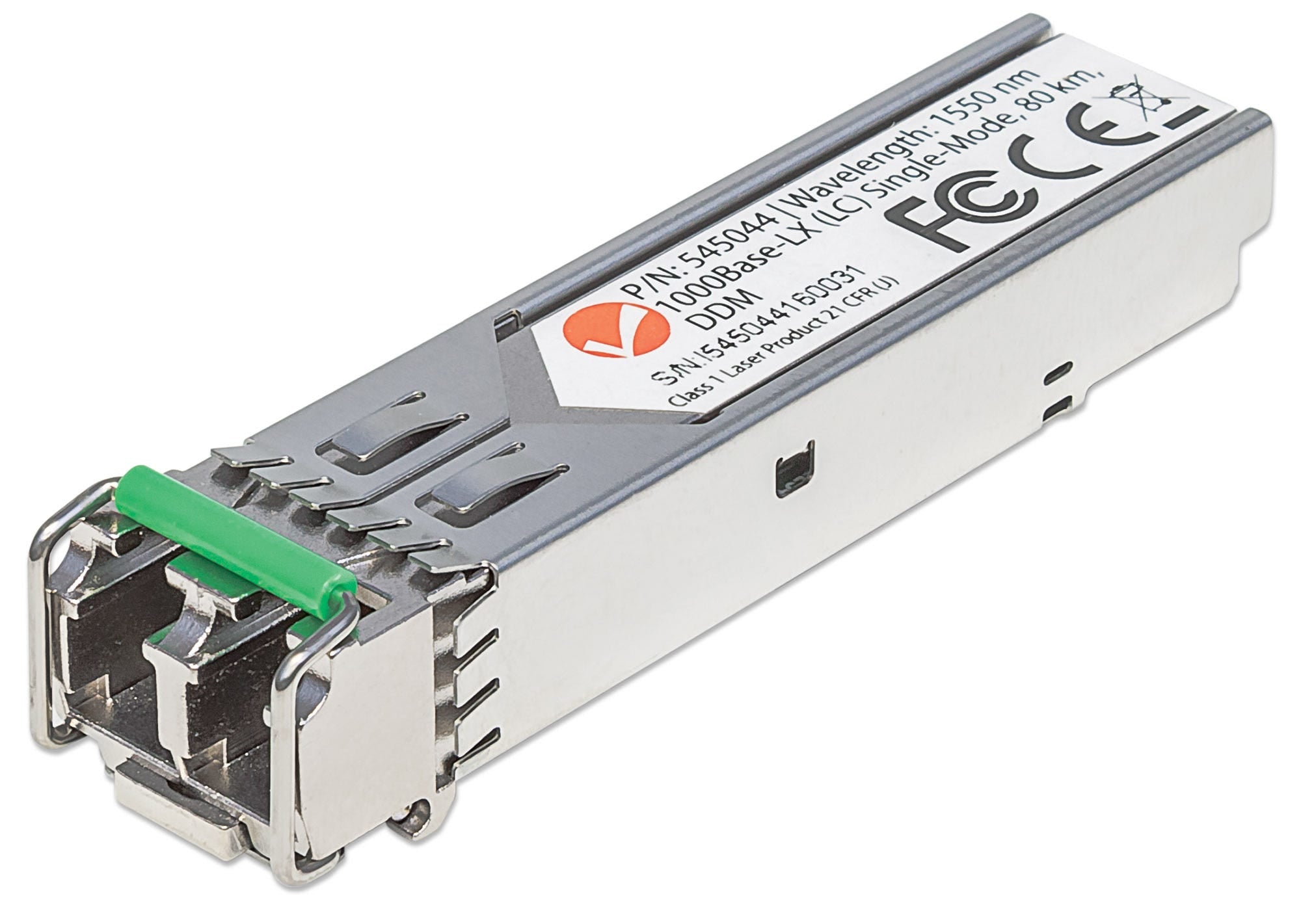 Intellinet Transceiver Module Optical, Gigabit Fiber SFP, 1000Base-Lx (LC) Single-Mode Port, 80km, MSA Compliant, Equivalent to Cisco GLC-ZX-SMD, Fibre, Three Year Warranty