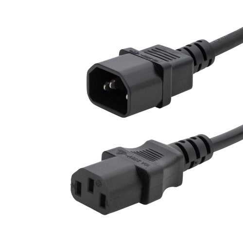 connektgear 2m Mains Extension Power Cable - C14 Plug to C13 Socket