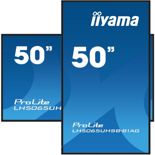 iiyama 50" Vivid-Bright Display with 4K resolution and 800cd/m² panels for illuminating communication