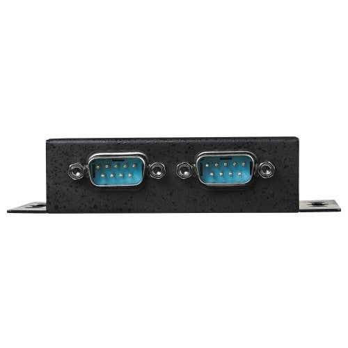 StarTech.com 2 Port Industrial Wall Mountable USB to Serial Adapter Hub with DIN Rail Clips
