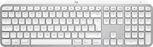 Logitech Master MX Keys S for Mac keyboard Office RF Wireless + Bluetooth QWERTY US International Aluminium, White