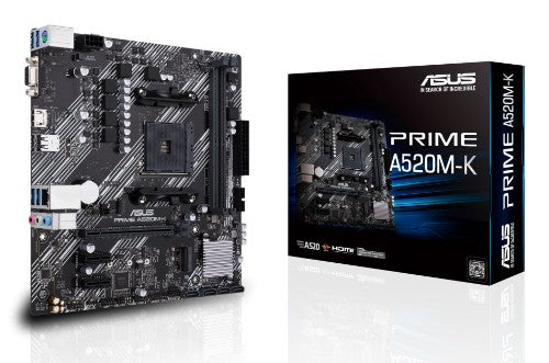 ASUS PRIME A520M-K AMD A520 Socket AM4 micro ATX