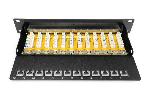 Digitus CAT 6, Class E Patch Panel, shielded, black