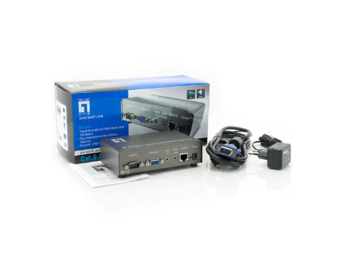 LevelOne 1-Port Cat.5 Audio/Video Transmitter