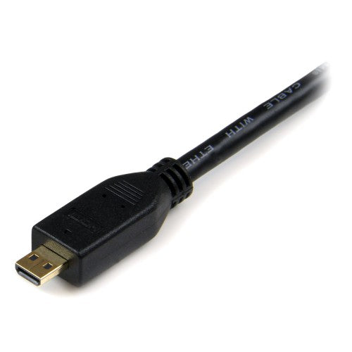 StarTech.com 50cm Micro HDMI to HDMI Cable with Ethernet - 4K 30Hz Video - Durable High Speed Micro HDMI Type-D to HDMI 1.4 Adapter Cable/Converter Cord - UHD HDMI Monitors/TVs/Displays - M/M