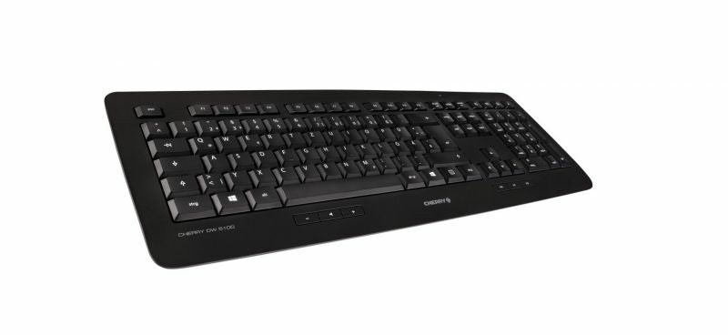 CHERRY DW 5100 keyboard Mouse included RF Wireless QWERTZ German Black