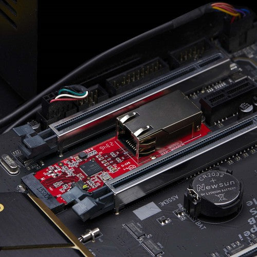 StarTech.com 1-Port 2.5GbE M.2 2280 Network Card, Multi-Gigabit Speeds (2.5G/1G/100M/10M), NBASE-T (802.3bz) NIC, M.2 B+M Key, PCIe Ethernet Interface, For SFF/Desktop PCs - TAA