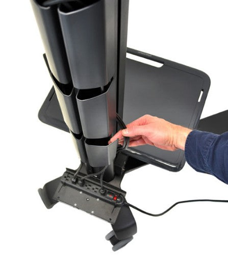 Ergotron Neo-Flex Mobile MediaCenter UHD Black Flat panel Multimedia cart