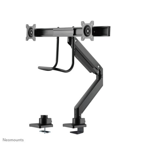 Neomounts NM-D775DXBLACK Monitor arm 10-32" - gas spring - Topfix - 180°-stop