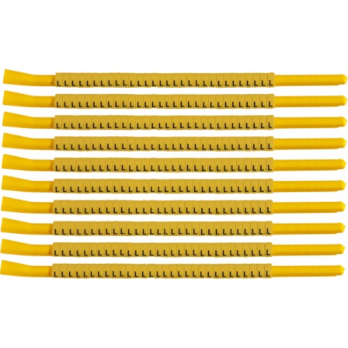 Brady SCNG-18-L cable marker Black, Yellow Nylon 300 pc(s)