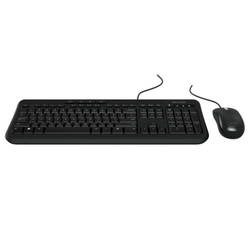 Incase Designed by Microsoft Wired Desktop 600 keyboard Mouse included Universal USB QWERTY French Black