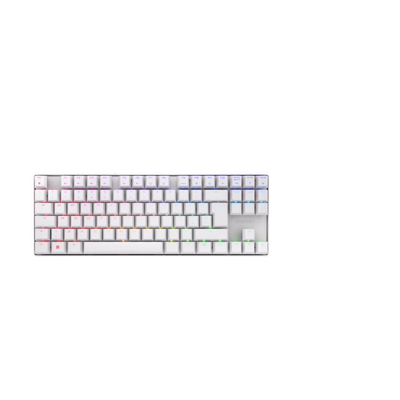 CHERRY MX 8.2 TKL Wireless RGB keyboard Gaming RF Wireless + Bluetooth QWERTY UK English White