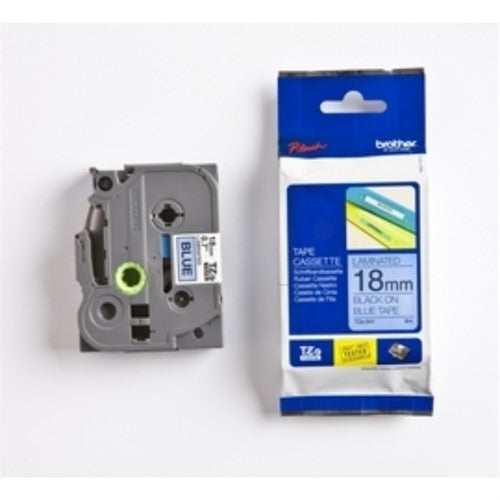 Brother TZE-541 DirectLabel black on blue Laminat 18mm x 8m for Brother P-Touch TZ 3.5-18mm/36mm/6-18mm/6-24mm/6-36mm