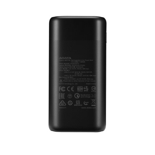ADATA P10000QCD Lithium-Ion (Li-Ion) 10000 mAh Black