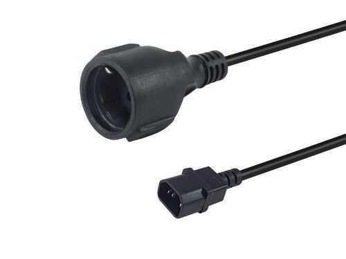 Equip 112106 power cable Black 0.25 m IEC C14 CEE7/3