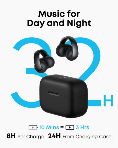 Soundcore Aeroclip Headset True Wireless Stereo (TWS) In-ear Calls/Music/Sport/Everyday Bluetooth Black