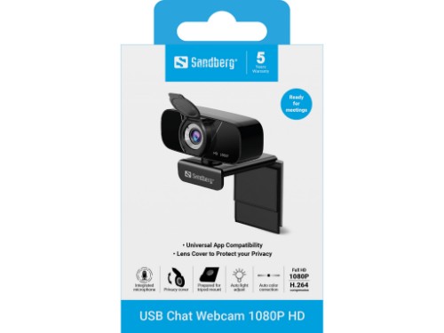 Sandberg USB Chat Webcam 1080P HD