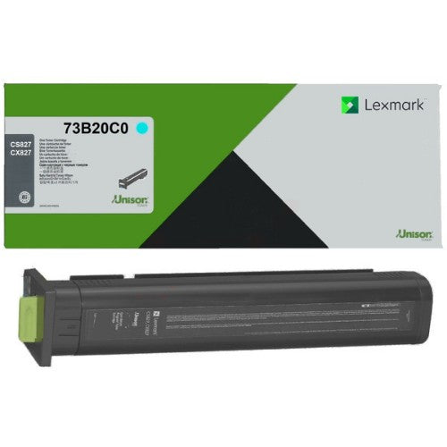 Lexmark 73B20C0 Toner-kit cyan return program, 15K pages ISO/IEC 19752 for Lexmark CS 827