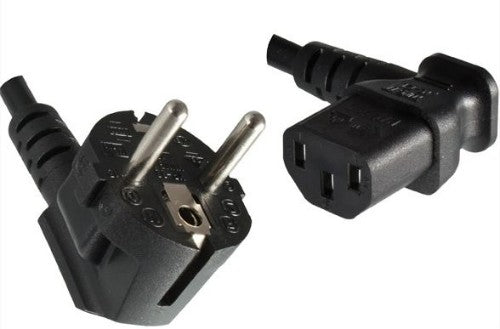 Microconnect PE010518L power cable Black 1.8 m CEE7/7 C13 coupler