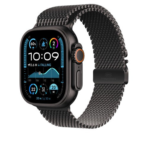 Apple 49mm Black Titanium Milanese Loop - Small