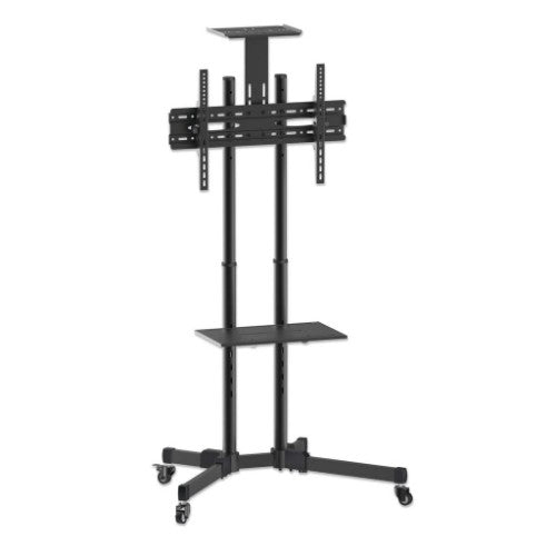 Manhattan Trolley Mount Stand for TV & Monitors, For screens 37" to 65", VESA compatibility: all between 200x200 to 600x400mm - check the dimensions of the four mounting holes on back of screen to ensure it fits, Max 40kg, Black, LFD, Bracket, Lifetime Wa