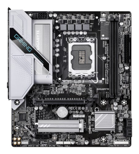 GIGABYTE H810M GAMING WIFI6 Motherboard - Intel Core Ultra (Series 2) CPUs, 4+1+2 Phases VRM, up to 6400MHz DDR5, 1xPCIe 4.0 M.2, 2.5GbE LAN, WIFI 6, USB 3.2 Gen 1