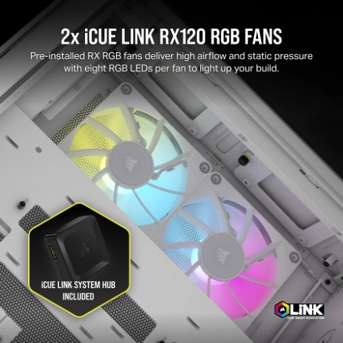 Corsair 2500X RGB Micro Tower White