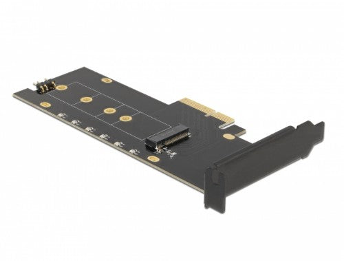DeLOCK PCI Express x4 Card to 1 x internal NVMe M.2 Key M with heat sink and RGB LED illumination - Low Profile Form Factor